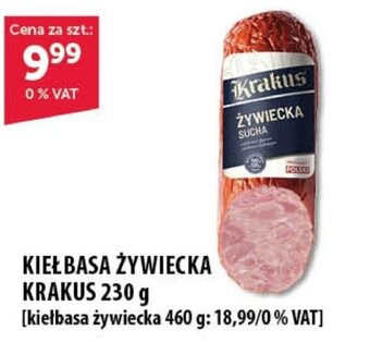 Eurocash KIEŁBASA ŻYWIECKA KRAKUS 230 g oferta