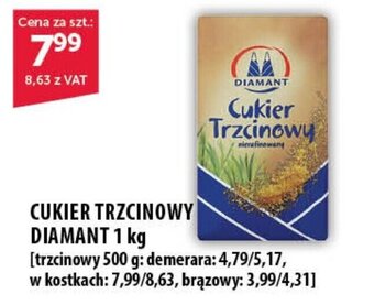 Eurocash CUKIER TRZCINOWY DIAMANT 1 kg oferta