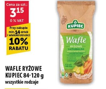 Eurocash WAFLE RYŻOWE KUPIEC 84-120 g oferta