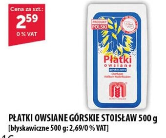 Eurocash PŁATKI OWSIANE GÓRSKIE STOISŁAW 500 g oferta