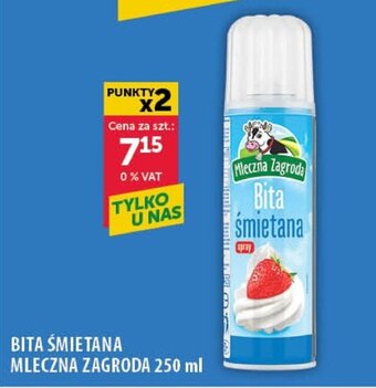 Eurocash BITA ŚMIETANA MLECZNA ZAGRODA 250 ml oferta