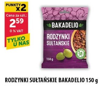 Eurocash RODZYNKI SUŁTAŃSKIE BAKADELIO 150 g oferta