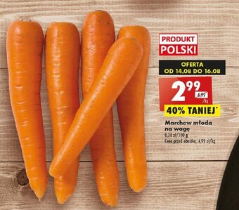 Biedronka Marchew młoda na wagę 1 kg oferta