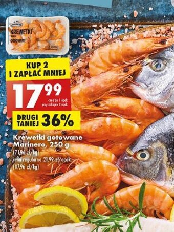 Biedronka Krewetki gotowane Marinero, 250 g oferta
