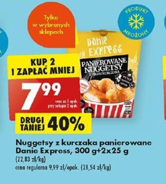 Biedronka Nuggetsy z kurczaka panierowane Danie Express, 300 g+2x25 g oferta