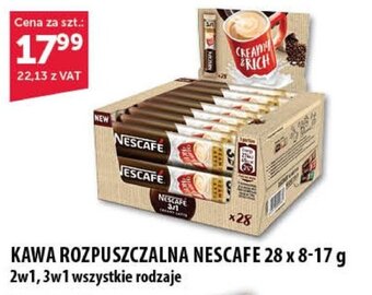 Eurocash KAWA ROZPUSZCZALNA NESCAFE 28 x 8-17 g oferta