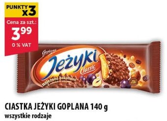 Eurocash CIASTKA JEŻYKI GOPLANA 140 g oferta
