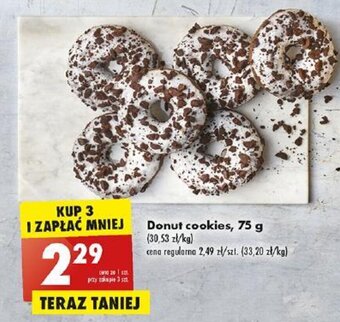 Biedronka Donut cookies, 75 g oferta