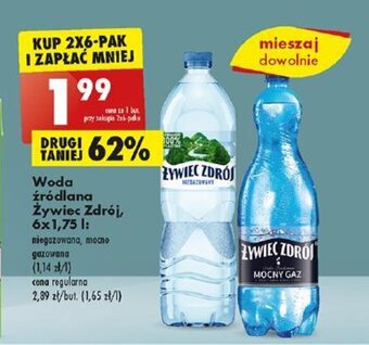 Biedronka Woda źródlana Żywiec Zdrój, 6x1,75 l oferta