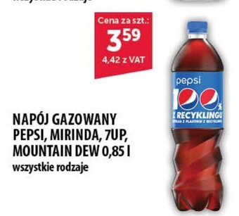Eurocash NAPÓJ GAZOWANY PEPSI, MIRINDA, 7UP, MOUNTAIN DEW 0,85l oferta