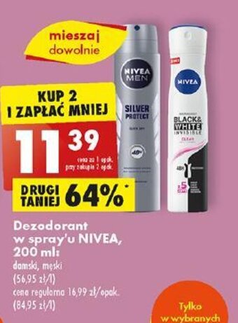 Biedronka Dezodorant w spray'u NIVEA, 200 ml oferta