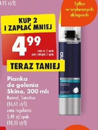 Biedronka Pianka do golenia Skino, 300 ml oferta