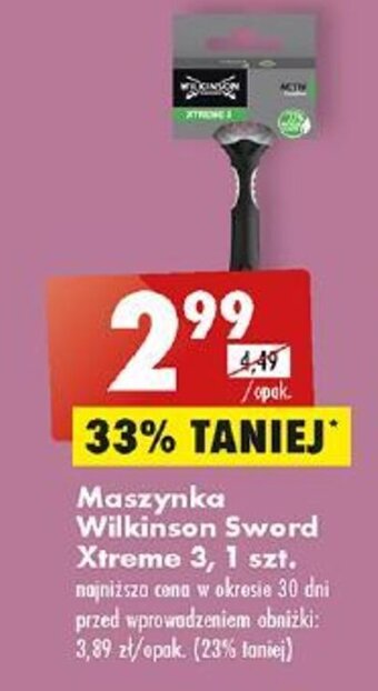 Biedronka Maszynka Wilkinson Sword Xtreme 3, 1 szt. oferta