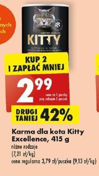 Biedronka Karma dla kota Kitty Excellence, 415 g oferta