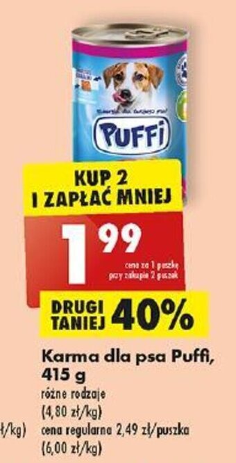 Biedronka Karma dla psa Puffi, 415 g oferta