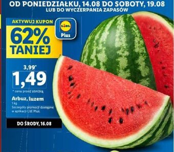 Lidl Arbuz, luzem 1 kg oferta