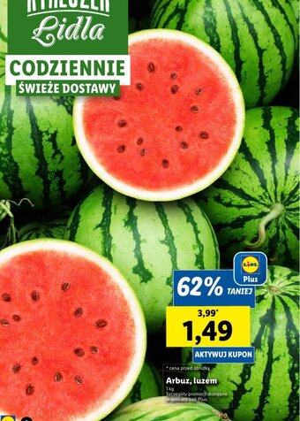 Lidl Arbuz, luzem 1 kg oferta