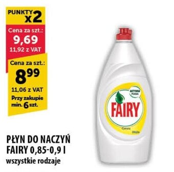 Eurocash PŁYN DO NACZYŃ FAIRY 0,85-0,9l oferta