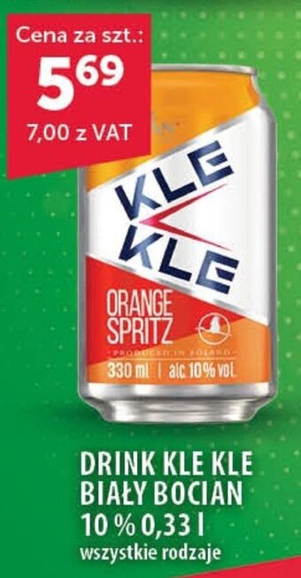 Eurocash DRINK KLE KLE BIAŁY BOCIAN 10% 0,33 l oferta
