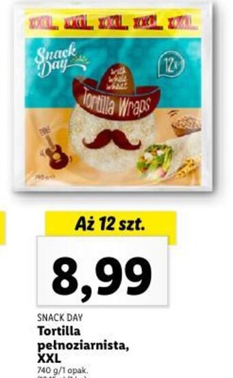 Tortilla pełnoziarnista, XXL 740 g