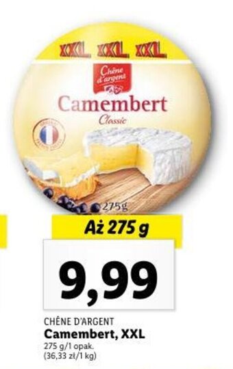 Lidl Camembert, XXL 275 g oferta