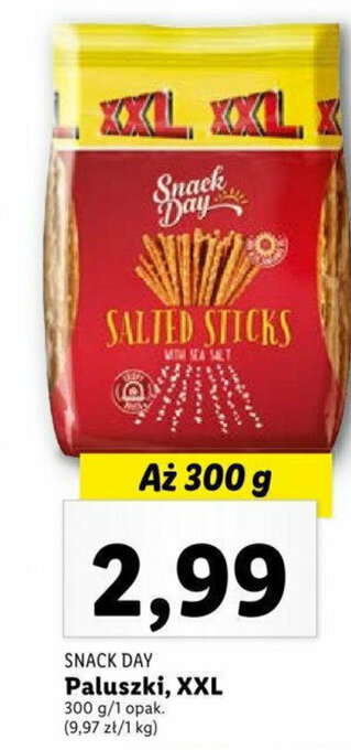 Lidl Paluszki, XXL 300 g oferta
