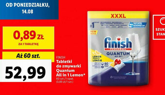 Lidl Tabletki do zmywarki Quantum All in 1 Lemon* 60 szt. oferta