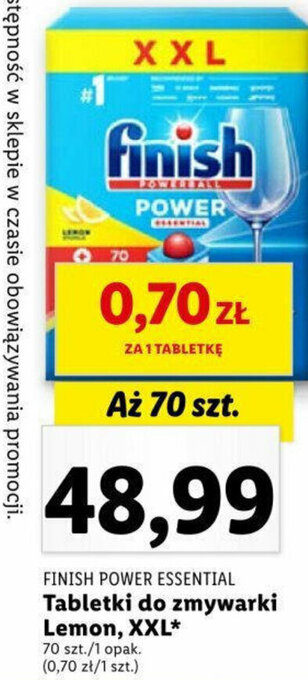 Lidl Tabletki do zmywarki Lemon, XXL* 70 szt. oferta