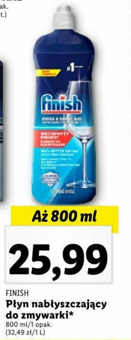 Lidl Płyn nabłyszczający do zmywarki* 800 ml oferta