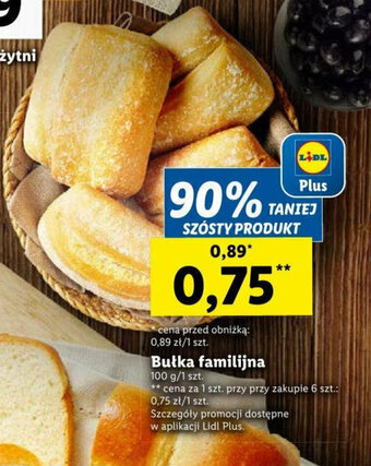 Lidl Bułka familijna 100 g oferta