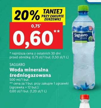 Lidl Woda mineralna średniogazowana 500 ml oferta