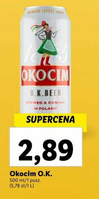Lidl Okocim O.K. 500 ml oferta