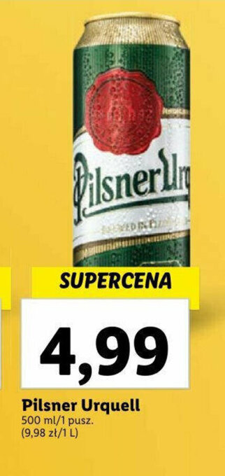 Lidl Pilsner Urquell 500 ml oferta