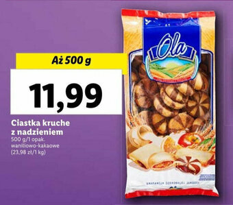 Lidl Ciastka kruche z nadzieniem 500 g oferta