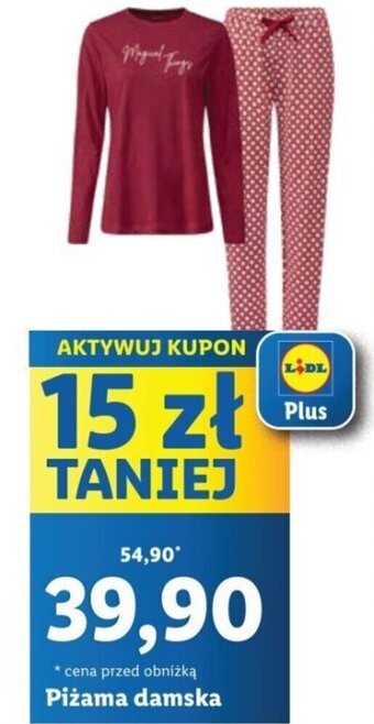 Lidl Piżama damska oferta