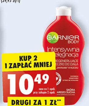 Biedronka Garnier regenerujące mleczko do ciała 400 ml oferta