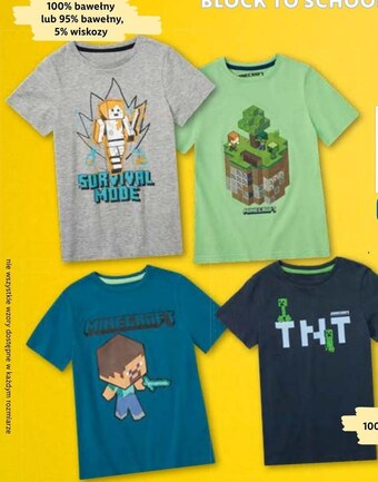 Lidl T-shirt minecraft oferta