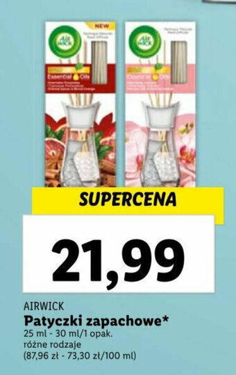 Lidl Patyczki zapachowe* 25 ml - 30 ml oferta
