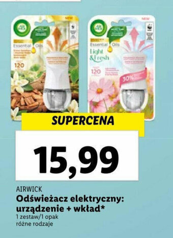 Lidl Odświeżacz elektryczny: urządzenie + wkład* oferta