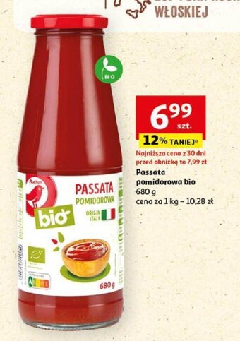 Auchan Passata pomidorowa bio 680g oferta