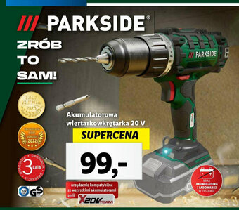 Lidl Akumulatorowa wiertarkowkrętarka 20 V oferta