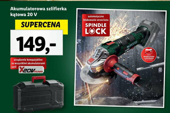 Lidl Akumulatorowa szlifierka kątowa 20 V oferta