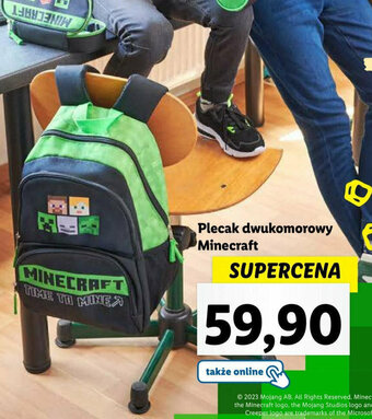 Lidl Plecak dwukomorowy Minecraft oferta