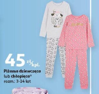 Auchan Piżama dziewczęca lub chłopięca oferta