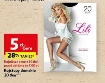 Auchan Rajstopy damskie 20 den oferta