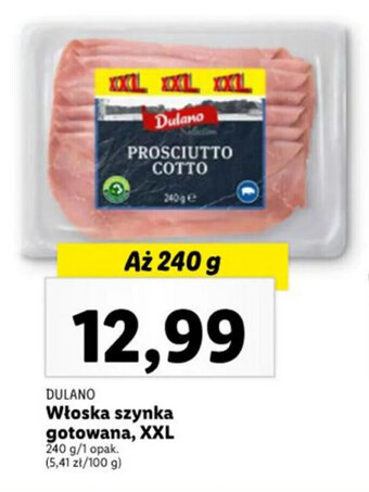Lidl Włoska szynka gotowana, XXL 240 g oferta