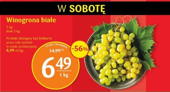 Delikatesy Centrum Winogrona białe 1 kg oferta