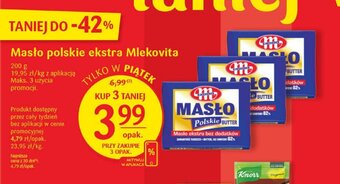 Delikatesy Centrum Masło polskie ekstra Mlekovita 200 g oferta