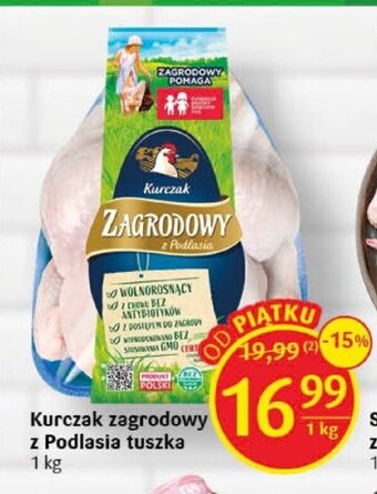 Delikatesy Centrum Kurczak zagrodowy z Podlasia tuszka 1 kg oferta