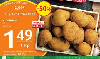 Delikatesy Centrum Ziemniaki 1 kg oferta